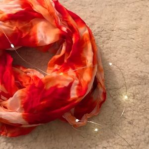 ORANGE CALVIN KLEIN INFINITY SCARF